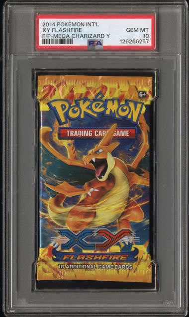 Pokemon Mega Charizard Y XY Flashfire Foil Pack PSA 10