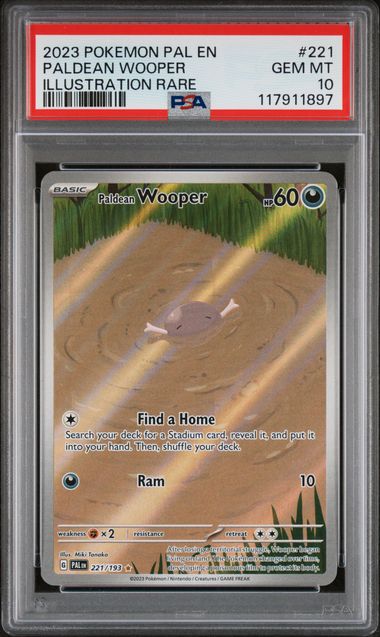 Pokemon Paldea Evolved Paldean Wooper #221 PSA 10