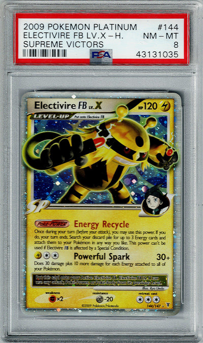 Pokemon Platinum Supreme Victors Electivire FB #144 PSA 8