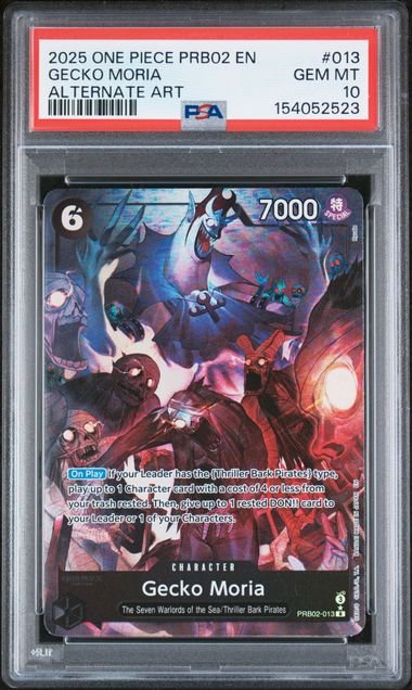 One Piece The Best VOL.2 Gecko Moria #013 PSA 10