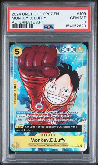 One Piece 500 Years In The Future Monkey D.Luffy #109 PSA 10