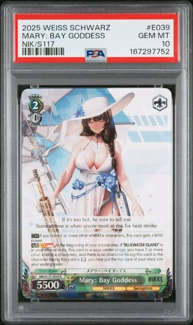 Weiss Schwarz Goddess of Victory: Nikke Mary: Bay Goddess #E039 PSA 10