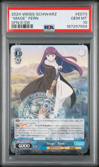 Weiss Schwarz Beyond Journey's End "Mage" Fern #E073 PSA 10
