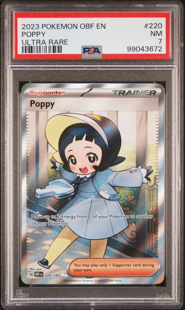 Pokemon Obsidian Flames Poppy #220 PSA 7