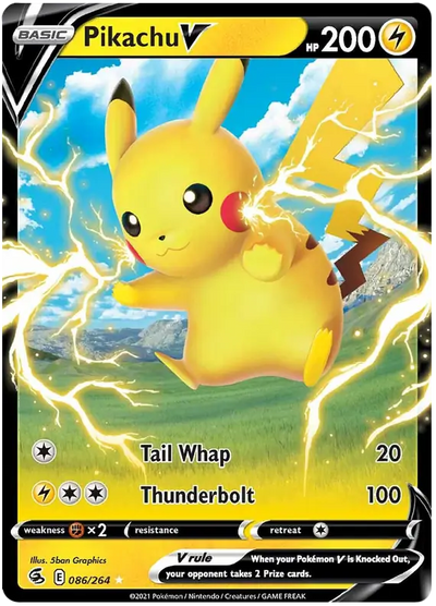 Pokemon Fusion Strike Pikachu V #086