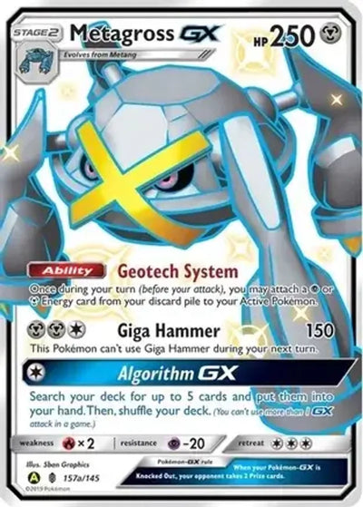 Pokemon Alternate Art Promos Metagross GX #157a