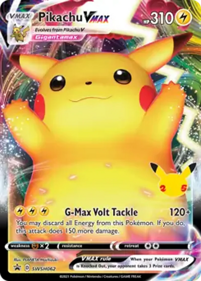 Pokemon Sword & Shield Promo Pikachu VMAX #SWSH062