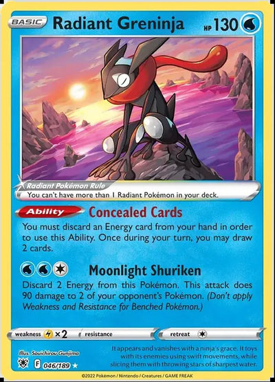 Pokemon Astral Radiance Radiant Greninja #046