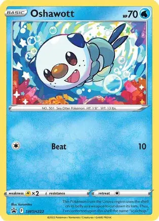 Pokemon Sword & Shield Promo Oshawott #SWSH222