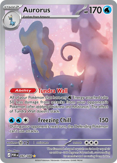 Pokemon Perfect Order Aurorus #092