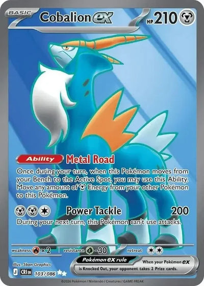 Pokemon Chaos Rising Cobalion #103