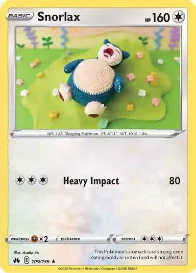 Pokemon Crown Zenith Snorlax #109