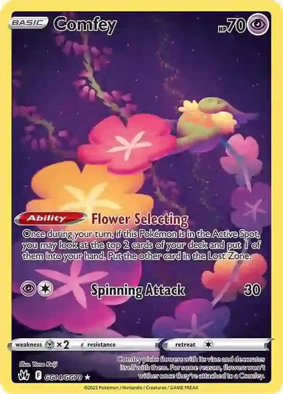 Pokemon Crown Zenith Comfey #GG14