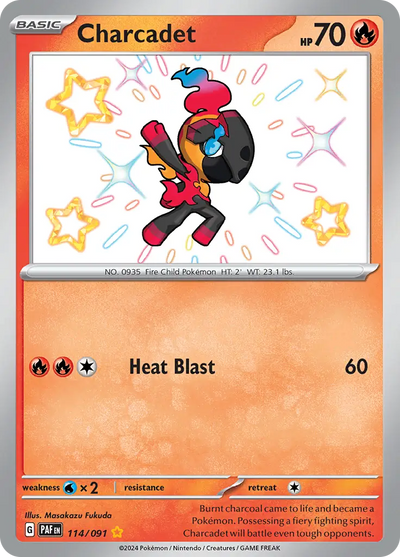 Pokemon Paldean Fates Charcadet #114