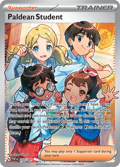 Pokemon Paldean Fates Paldean Student #230