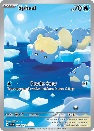 Pokemon Surging Sparks Spheal #199