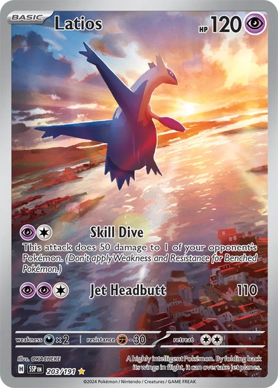 Pokemon Surging Sparks Latios #203