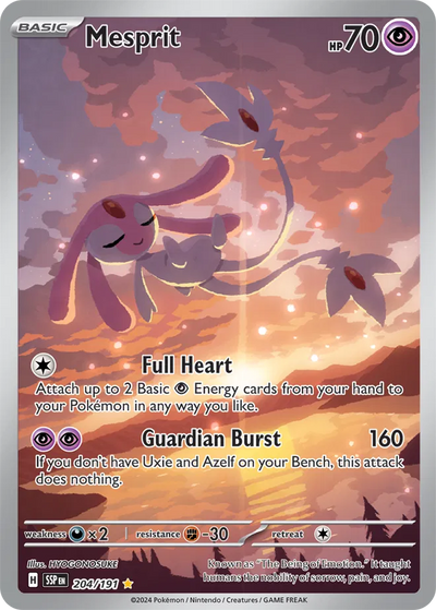 Pokemon Surging Sparks Mesprit #204