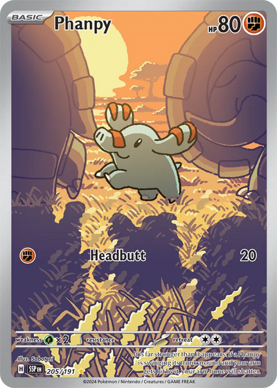 Pokemon Surging Sparks Phanpy #205