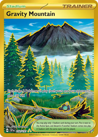 Pokemon Surging Sparks Gravity Mountain #250