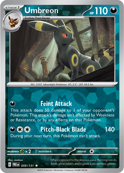 Pokemon Prismatic Evolutions Umbreon Master Ball #59