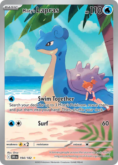 Pokemon Destined Rivals Misty's Lapras #194