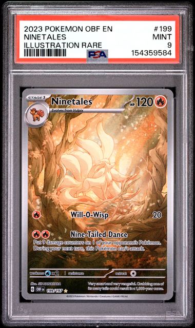 #199 NINETALES PSA 9