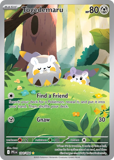 Pokemon Phantasmal Flames Togedemaru #104