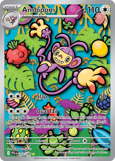 Pokemon Phantasmal Flames Ambipom #107