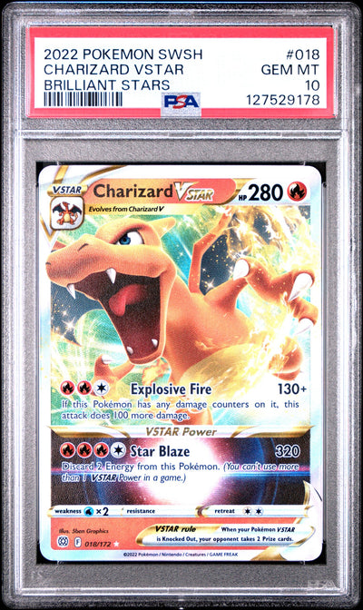 #018 CHARIZARD VSTAR PSA 10