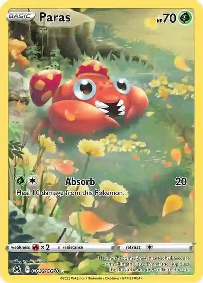 Pokemon Crown Zenith Paras #GG32