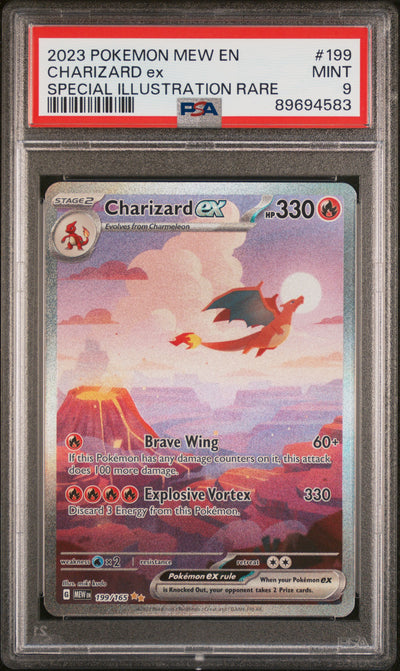 #199 CHARIZARD ex PSA 9
