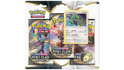 Pokemon Rebel Clash 3 Pack Blister Rayquaza