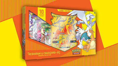 Pokemon Sun & Moon Black Star Promo Reshiram & Charizard GX Premium Collection