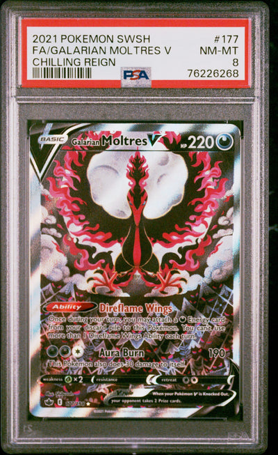 #177 FA/GALARIAN MOLTRES V PSA 8