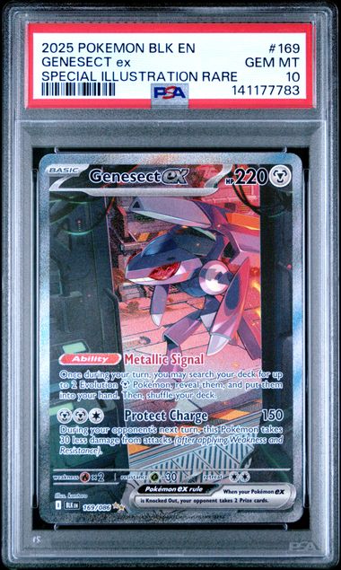 #169 GENESECT ex PSA 10