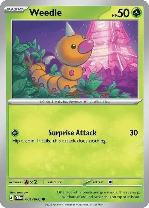 Pokemon Chaos Rising Weedle #1