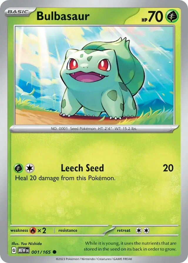Pokemon Card 151 Bulbasaur #1
