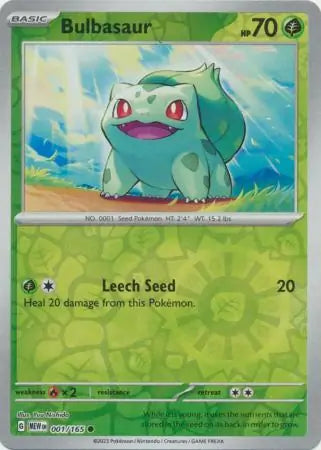 Pokemon Card 151 Bulbasaur Reverse Holo #1