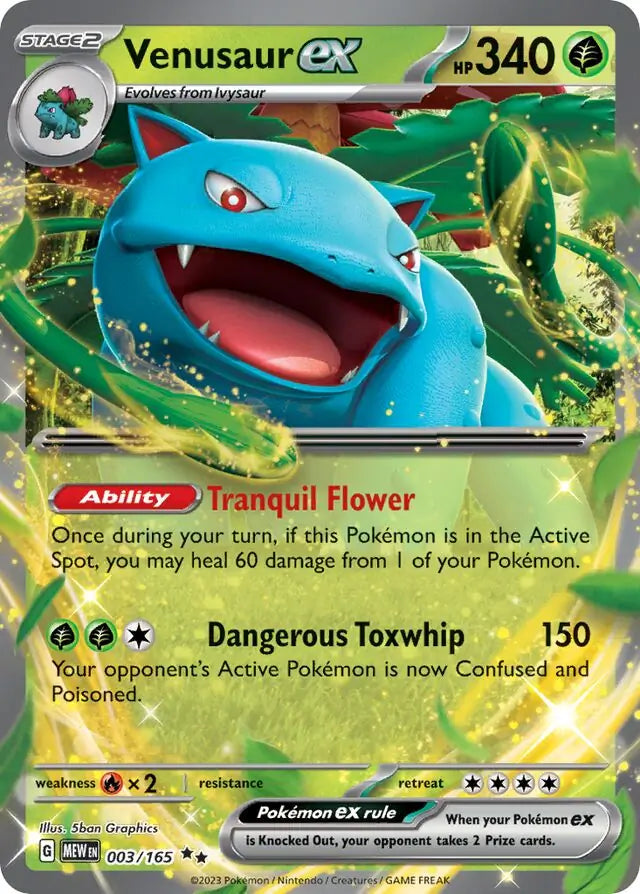 Pokemon Card 151 Venusaur ex #3