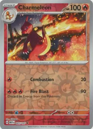 Pokemon Card 151 Charmeleon Reverse Holo #5