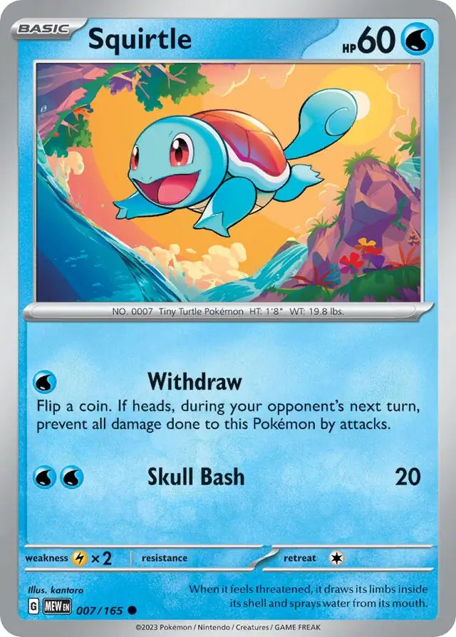 Pokemon Card 151 Squirtle #7