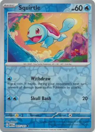 Pokemon Card 151 Squirtle Reverse Holo #7