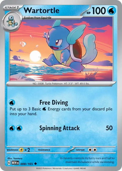 Pokemon Card 151 Wartortle #8