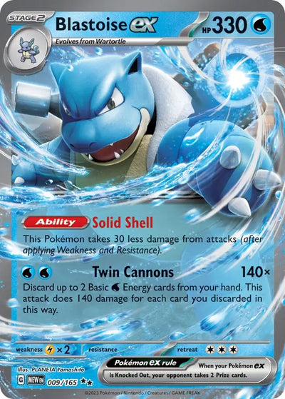 Pokemon Card 151 Blastoise ex #9