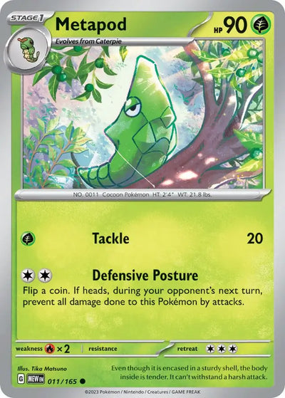 Pokemon Card 151 Metapod #11
