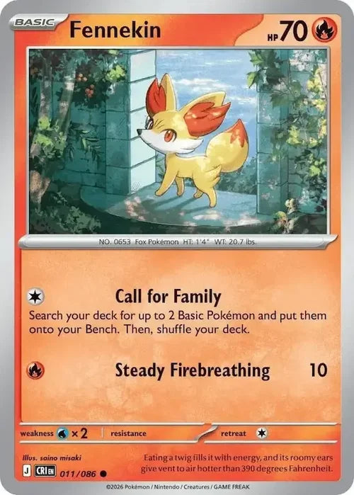 Pokemon Chaos Rising Fennekin #11