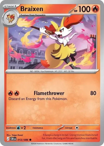 Pokemon Chaos Rising Braixen #12