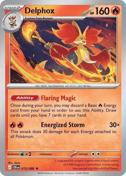 Pokemon Chaos Rising Delphox #13