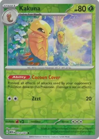 Pokemon Card 151 Kakuna Reverse Holo #14
